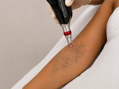 Aplicação do Infinity DUOS em protocolo de remoção de tatuagem