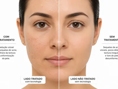 Aplicação do Hertix Smart em protocolo para sequela de acne